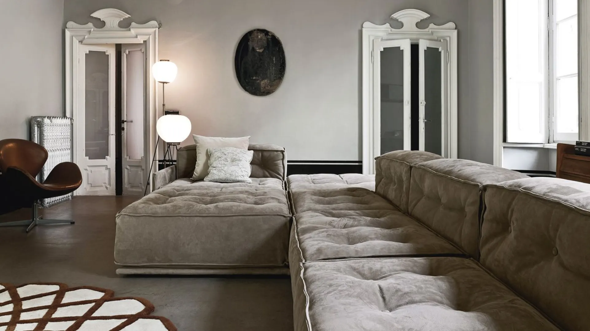  divano componibile in pelle Glamour
