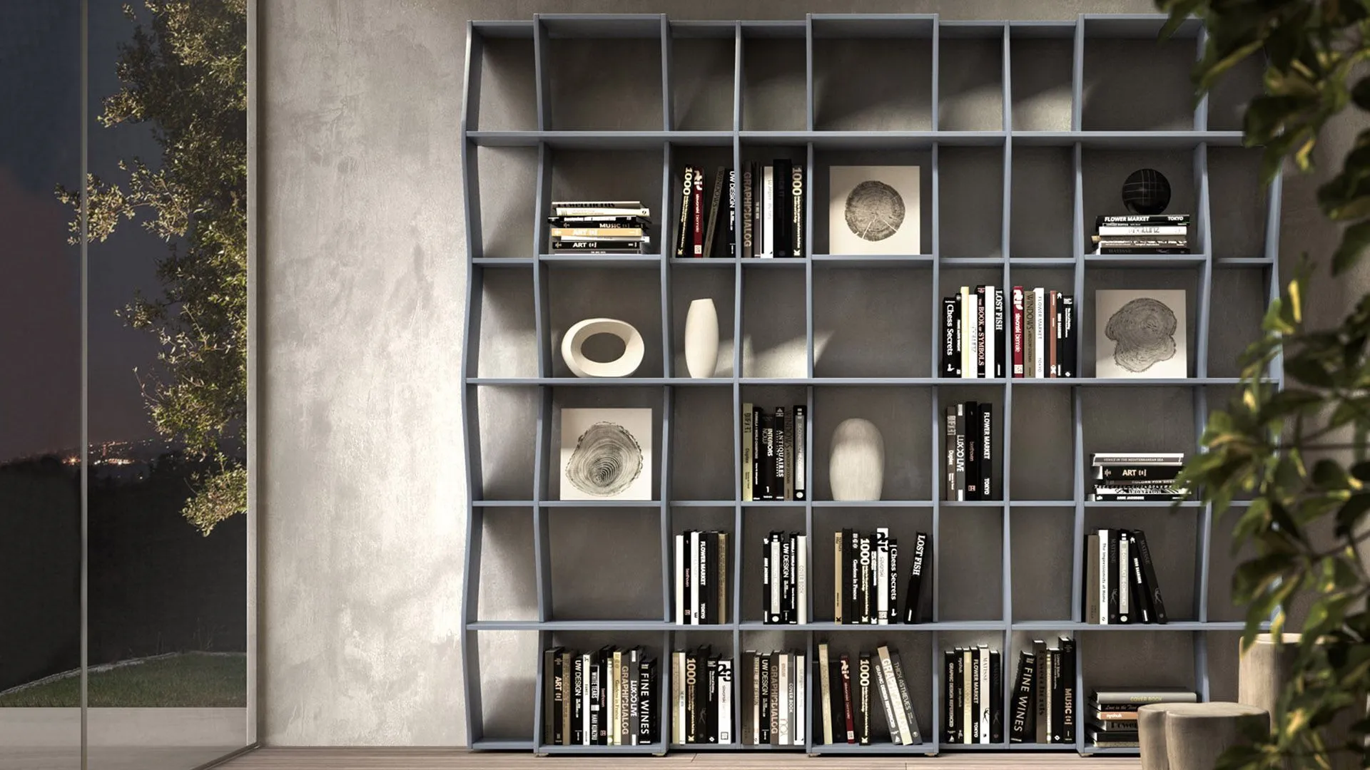 swing libreria a muro 
