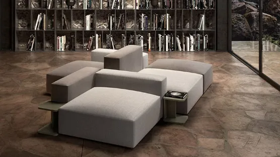  pouf con sedute modulabili